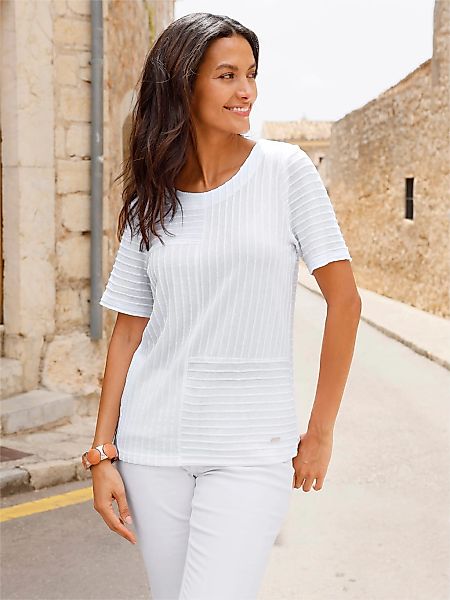 Casual Looks Rundhalsshirt "Kurzarm-Shirt" 1 tlg. tlg. günstig online kaufen