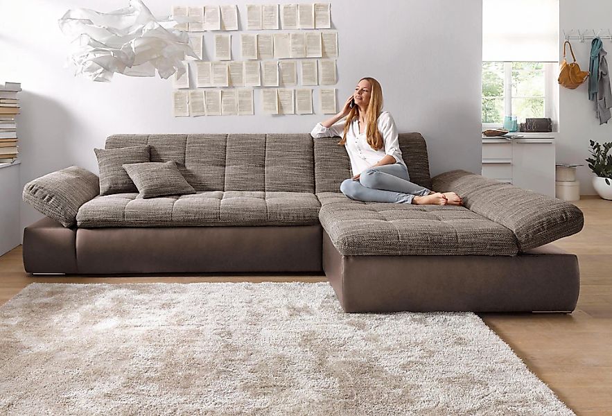 DOMO collection Ecksofa "Moric, L-Form, XXL-Sofa - Breite 300cm, viel Platz günstig online kaufen