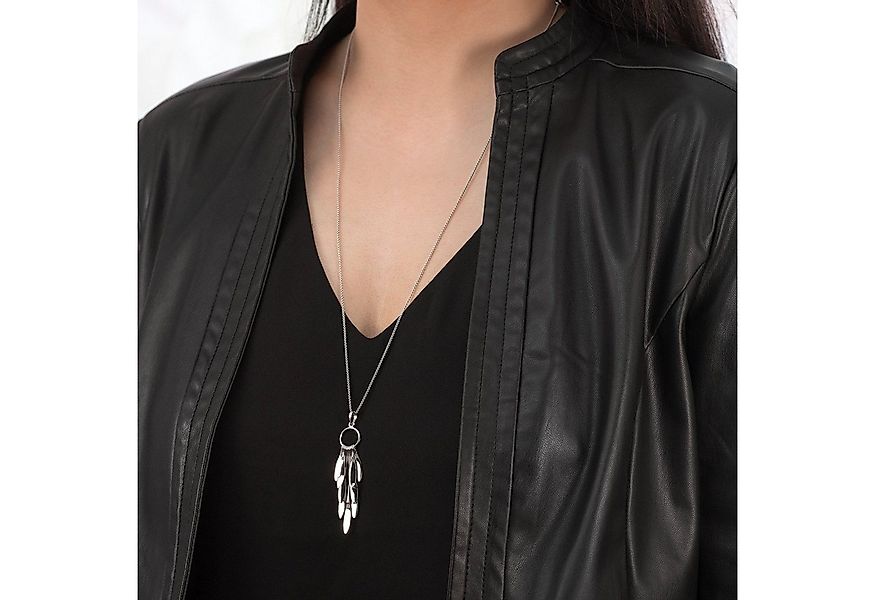 Materia Kettenanhänger Damen Silber Tropfen lang freischwingend KA-449, 925 günstig online kaufen