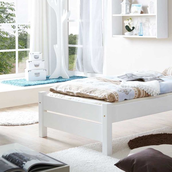 Jugendbett aus Kiefer Massivholz Massiv günstig online kaufen