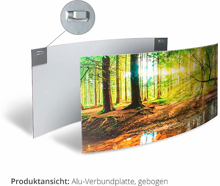 Artland Wandbild "Landschaft in den Alpen", Berge, (1 St.), 3D Optik geboge günstig online kaufen