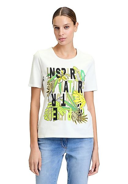 Betty Barclay Kurzarmshirt Damen mit Aufdruck (1-tlg) Glitzersteine günstig online kaufen