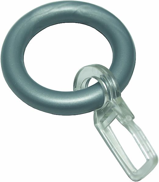 GARDINIA Gardinenring "mit Faltenlegehaken" Serie Vitragestangen/Caféhausst günstig online kaufen