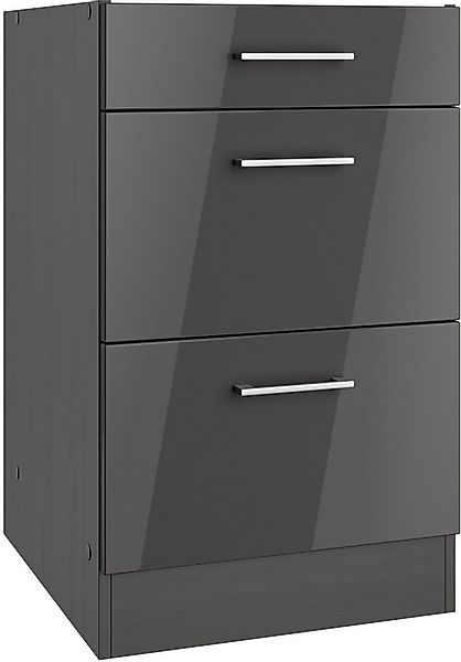 KOCHSTATION Unterschrank KS-Milan Auszugschrank 50 cm, matte oder hochglänz günstig online kaufen