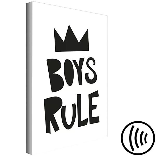 Leinwandbild Boys Rule (1 Part) Vertical XXL günstig online kaufen