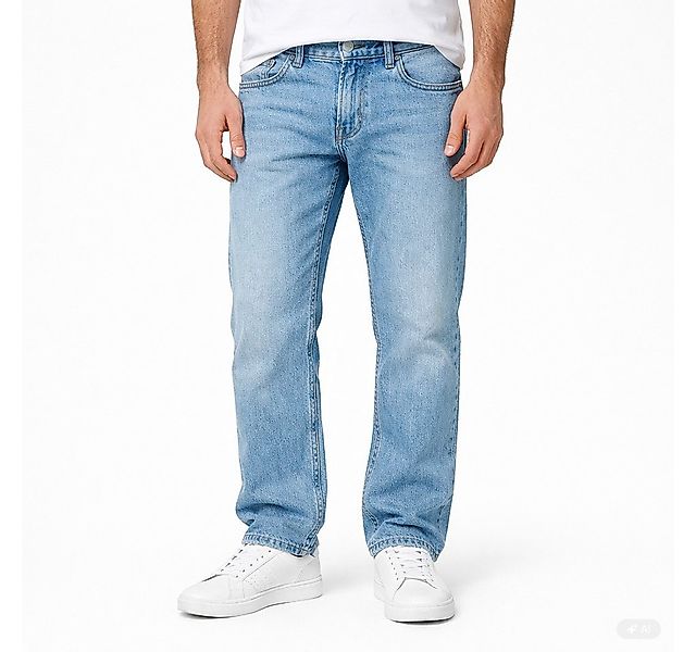 Jack & Jones Straight-Jeans JACK & JONES Herren Jeans Regular Fit günstig online kaufen
