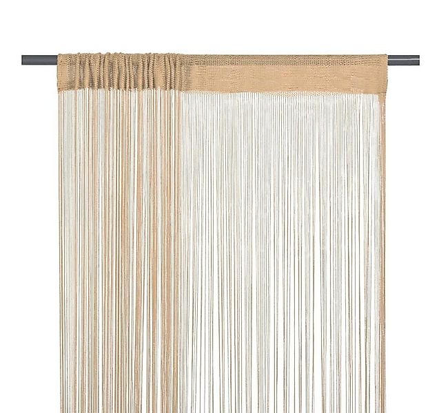 furnicato Vorhang Fadenvorhänge 2 Stk. 140 x 250 cm Beige günstig online kaufen