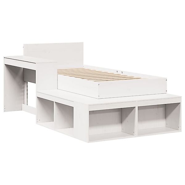 vidaXL Bett Massivholzbett ohne Matratze Weiß günstig online kaufen