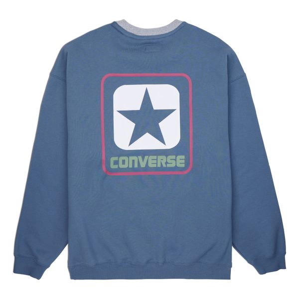 Converse Sweater "CONVERSE BOX STAR RINGER CREW - LAKESIDE BLUE" 1 Stk. tlg günstig online kaufen