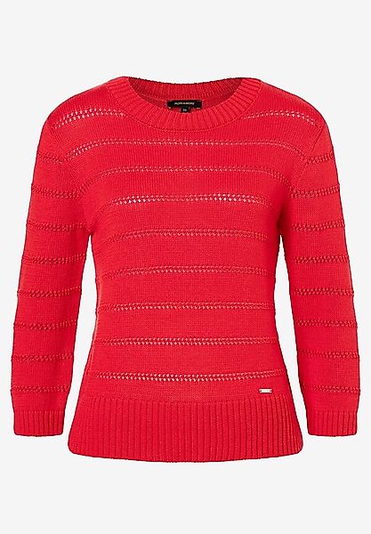 Ajour Pullover, soft red, Frühjahrs-Kollektion günstig online kaufen