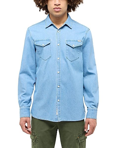 MUSTANG Langarmhemd Style Duver Jeansoptik mit günstig online kaufen