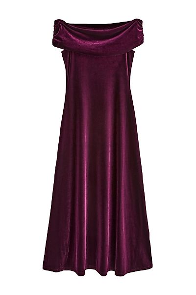 Next Maxikleid Schulterfreies Maxikleid aus Samt günstig online kaufen