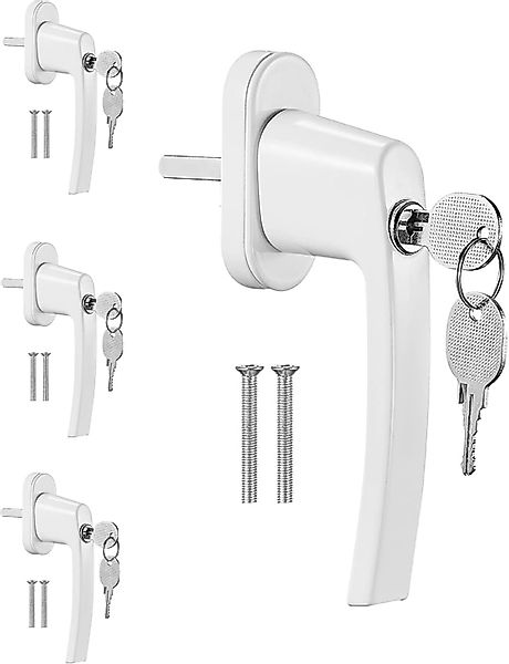 TLGREEN Fenstergriff 8 PCS Abschliessbarer Fenstergriff, günstig online kaufen