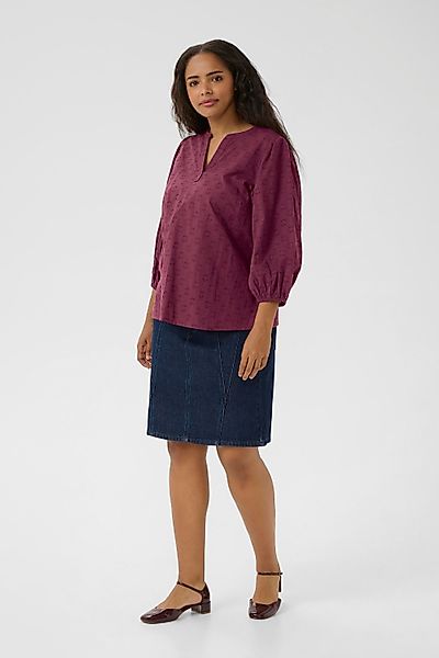KAFFE Curve Langarmbluse Langarm-Bluse KCloulou Große günstig online kaufen