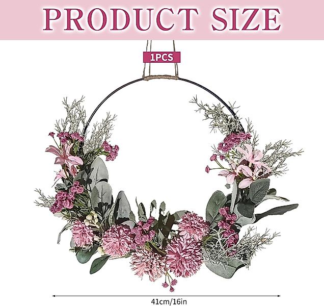 Kaket Dekokranz Künstliche Blumen Orchidee Kranz,Türkranz günstig online kaufen