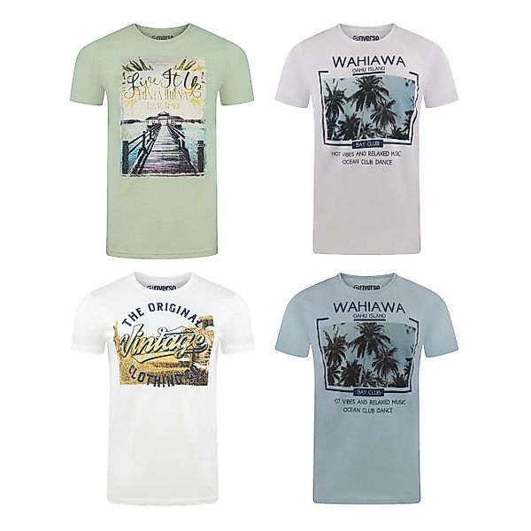 riverso T-Shirt Herren Fotoprintshirt RIVLukas Regular günstig online kaufen