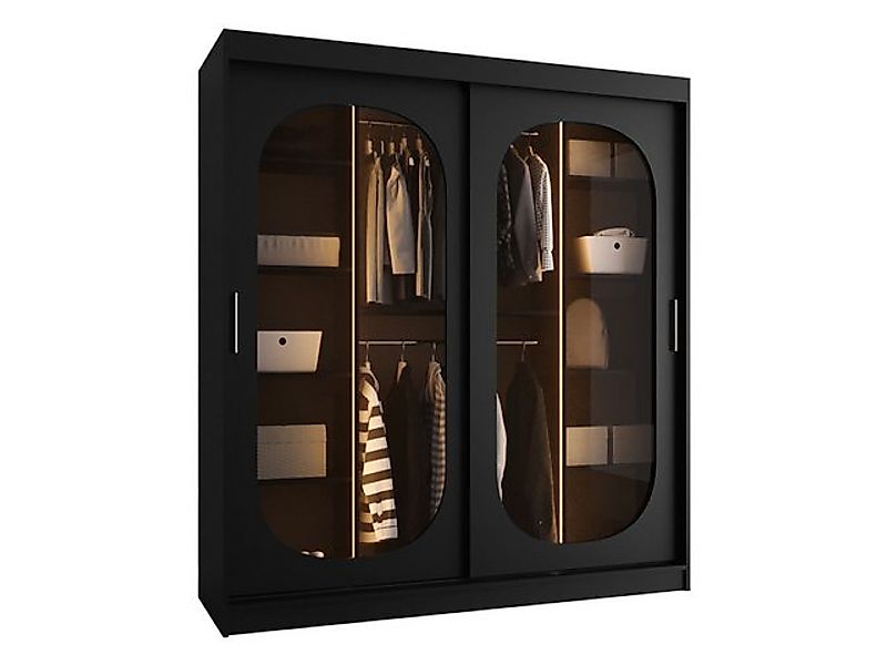 MIRJAN24 Kleiderschrank Bahrajn 180 (mit zwei Schiebetüren) 180x62x200 cm, günstig online kaufen