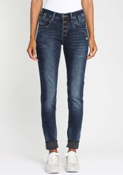 GANG Slim-fit-Jeans "94CARLI" mit offener Knopfleiste günstig online kaufen