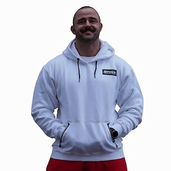 BRACHIAL THE LIFESTYLE COMPANY Kapuzensweatshirt Brachial Hoody "Rude" weiß günstig online kaufen