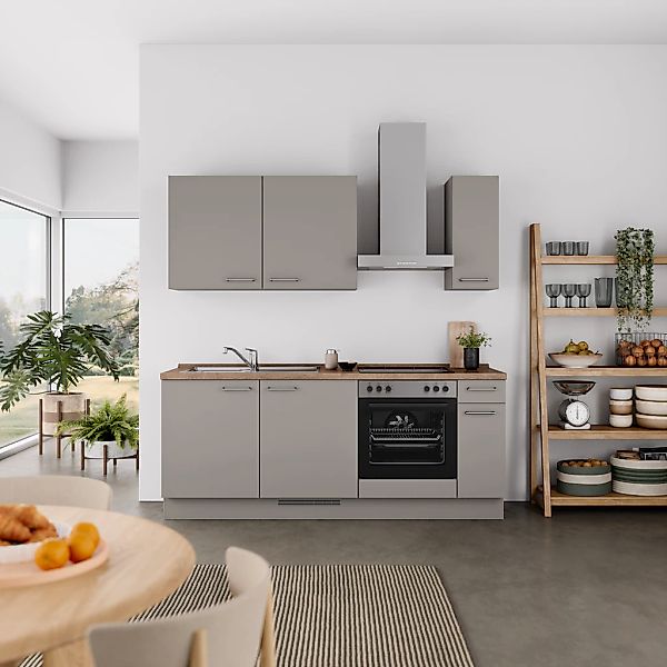 nobilia® Küchenzeile »"Laser I", Ausrichtung wählbar, Breite 210 cm« vormon günstig online kaufen