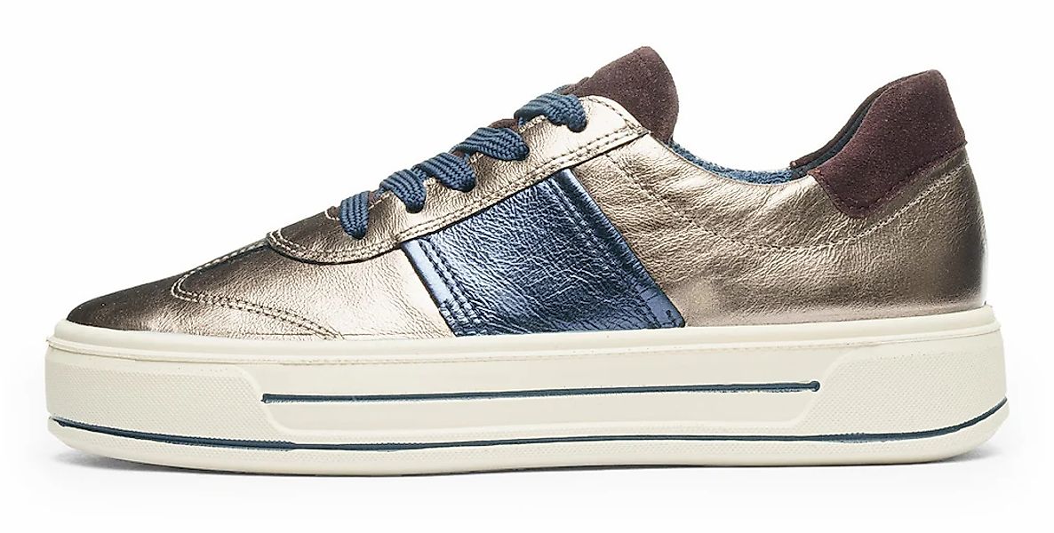 Ara Plateausneaker "CANBERRA", Plateausneaker, Schnürschuh im Metallic Look günstig online kaufen