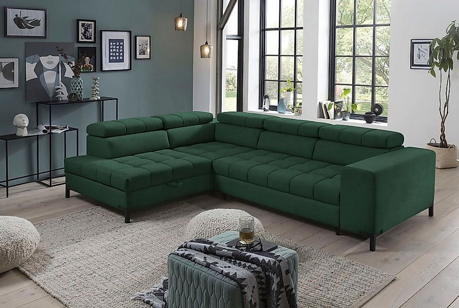 exxpo - sofa fashion Ecksofa Bocco, hochwertige Verarbeitung, toller Sitzko günstig online kaufen
