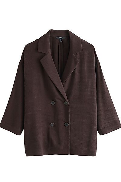 Next Jackenblazer Strukturierte Relaxed Fit Jacke in Knitteroptik (1-tlg) günstig online kaufen