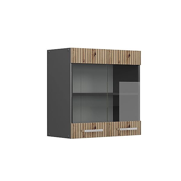 Vicco Küchenglasschrank R-Line Glashängeschrank Artisan-Eiche/Anthrazit 60 günstig online kaufen