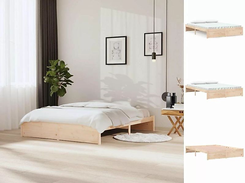 vidaXL Bettgestell Massivholzbett 160x200 cm Bett Bettgestell Doppelbett Be günstig online kaufen