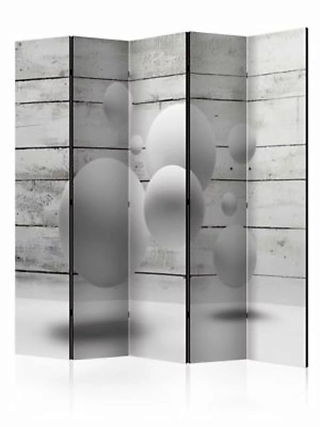 artgeist Paravent Balls II [Room Dividers] grau/weiß Gr. 225 x 172 günstig online kaufen