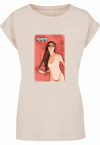 Merchcode T-Shirt Merchcode Damen Laides Grand Miami Extended Shoulder Tee günstig online kaufen