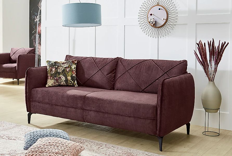 Jockenhöfer Gruppe 3-Sitzer "Novara, B: 201 cm" mit attraktiver Steppung, R günstig online kaufen