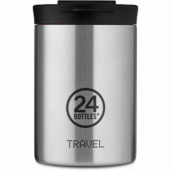 24Bottles Basic Travel Trinkbecher 350 ml Trinkflaschen silber günstig online kaufen