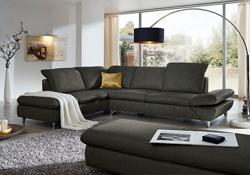 W.SCHILLIG Ecksofa "taoo, elegant und zeitlos, bequem, L-Form" mit Sitziefe günstig online kaufen