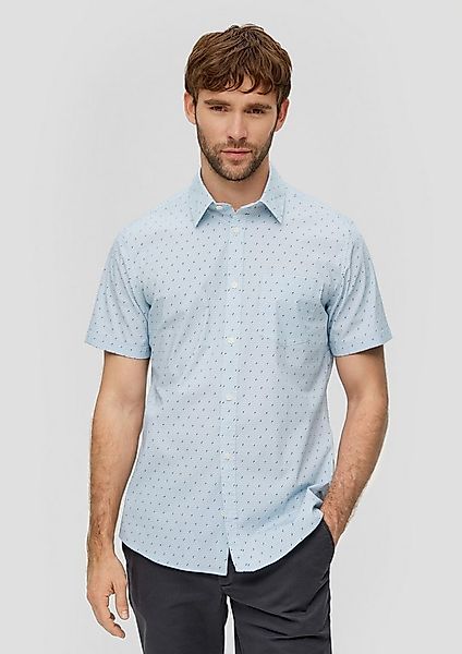 s.Oliver Kurzarmhemd Hemd Slim Fit: Kurzarmhemd mit aufgesetzter Tasche günstig online kaufen