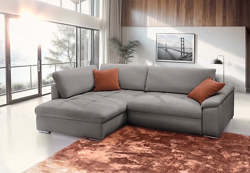 exxpo - sofa fashion Ecksofa »Casa Grande inkl. Bettfunktion, Bettkasten, b günstig online kaufen