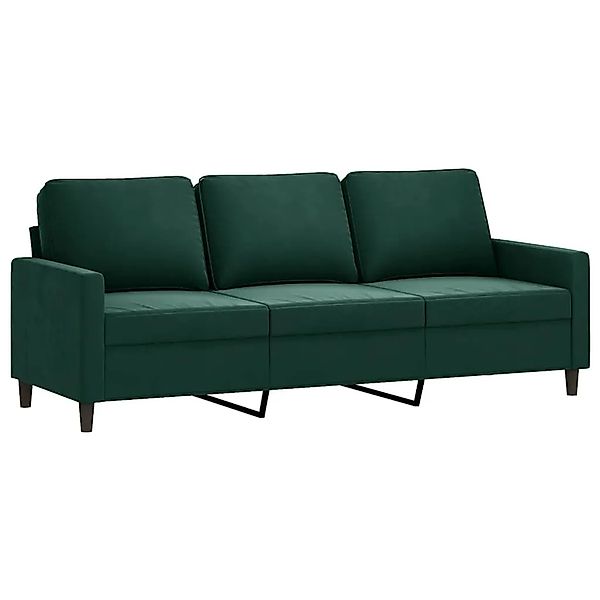 vidaXL 3-Sitzer-Sofa Dunkelgrün 180 cm Samt 359211 günstig online kaufen