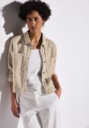 STREET ONE Jeansjacke ohne Kapuze mit Knopfleiste günstig online kaufen