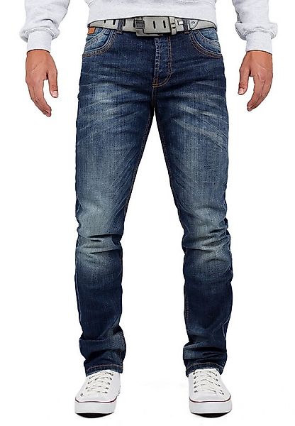 Cipo & Baxx 5-Pocket-Jeans Herren Regular Fit Jeans Stonewashed BA-CD186A B günstig online kaufen