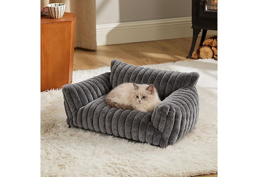 Elegear Tierbett Haustiersofa für Katzen & Hunde, 61/76 cm, Rutschfest, Wei günstig online kaufen