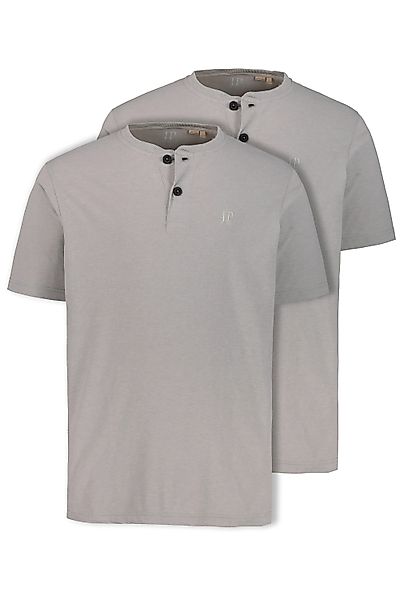 JP1880 T-Shirt Henleys Basic 2er-Pack Rundhals günstig online kaufen