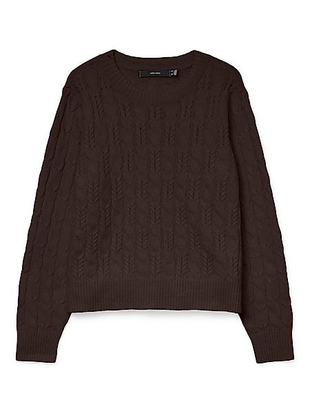 Vero Moda Strickpullover VMARIES LS O-NECK CABLE PULLOVER BF mit Zopfstrick günstig online kaufen