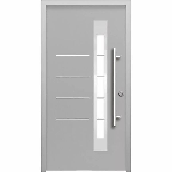 Splendoor Thermospace Sicherheits-Haustür Berlin Prime RC2 210x110 cm Grau günstig online kaufen