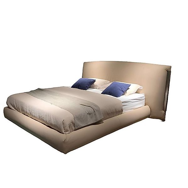 Xlmoebel Bett Modernes Doppelbett in Beige mit Designer-Holzgestell für (1- günstig online kaufen