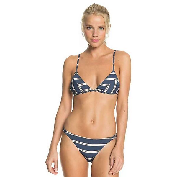 Roxy Moonlight Splash Triangle Bikini S Mood Indigo Will Stripes Lurex günstig online kaufen