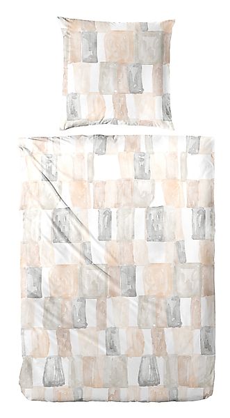 Primera Bettwäsche Perkal-Bettwäsche Watercolor Check, Perkal, günstig online kaufen