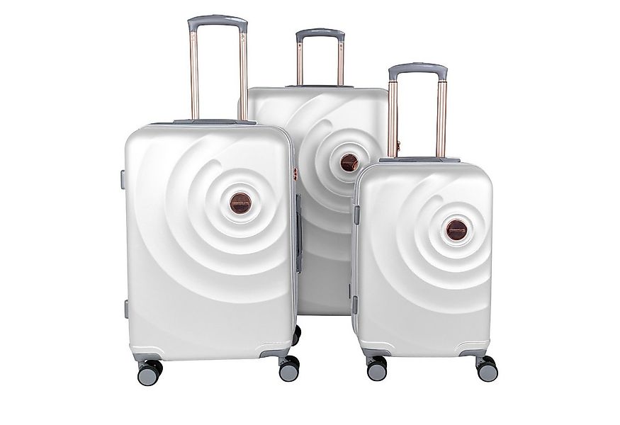 Crosstravel Kofferset Amy, 4 Rollen, (3 tlg., Hartschalen Trolley-Set), Rob günstig online kaufen
