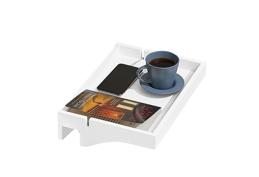 SoBuy Nachttisch NKD01, Klemmregal fürs Bett mit Kabelführung, Bambus, Bett günstig online kaufen