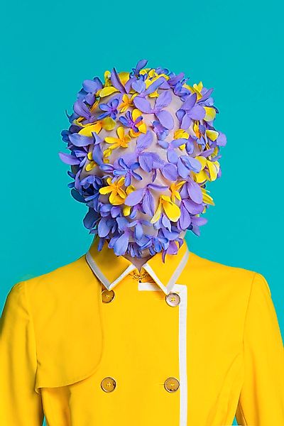 queence Acrylglasbild "Blumenkopf" Blumenbilder  Blätter  Kunst  klassische günstig online kaufen