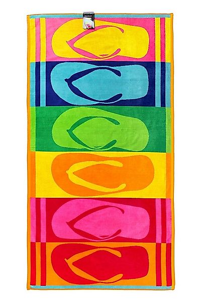 jilda-tex Strandtuch, 100% Biobaumwolle (1-St), weiche Frottee-Veloursquali günstig online kaufen